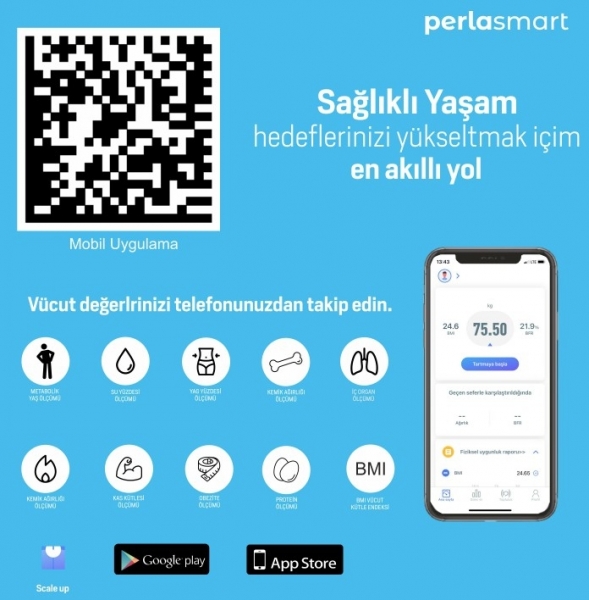 Perlasmart PS01M Dijital Banyo Tartısı