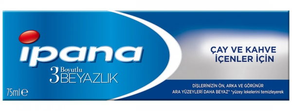 İpana 3 Boyutlu Beyazlık Çay ve Kahve İçenler İçin 75 ml