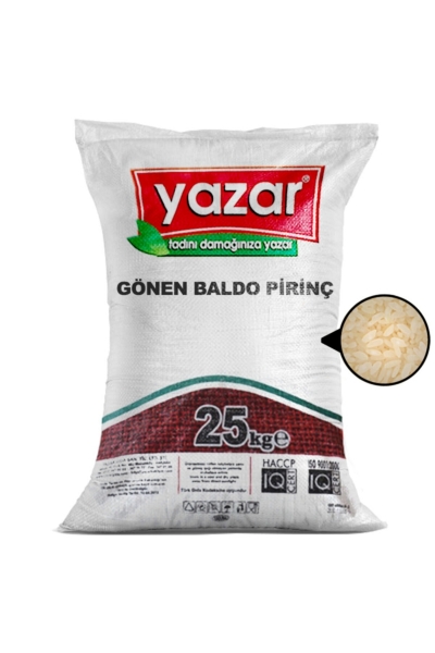 Yazar Gönen Baldo Pirinç 25 kg