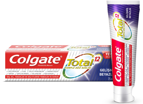 Colgate Total 12 Gelişmiş Beyazlık 75 ml
