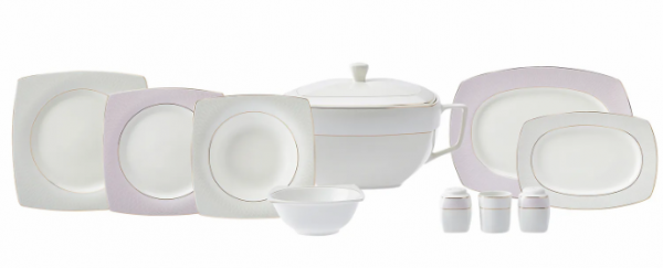 Karaca Roxana Cream 60 Parça Yemek Takımı