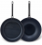 Karaca BioDiamond Steel Plus 2 Parça Wok ve Grill Tava Seti