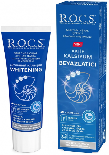 R.O.C.S. Aktif Kalsiyum Beyazlatıcı 75 ml