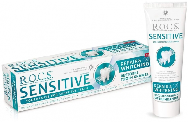 R.O.C.S. Sensitive Onarım & Beyazlatma 75 ml