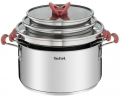 Tefal Optispace 6 Parça Çelik Tencere Seti resim