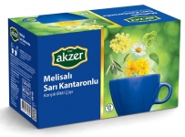 Akzer Melisalı Sarı Kantaronlu Bitki Çayı 25 Adet resim
