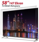 Notvex 58 inç Uyumlu TV Ekran Koruyucu resim