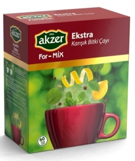 Akzer Formmix Extra Karışık Bitki Çayı Bardak Poşet 60 Adet