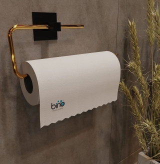 Bino Gold Kağıt Rulo Havluluk Banyo Askısı