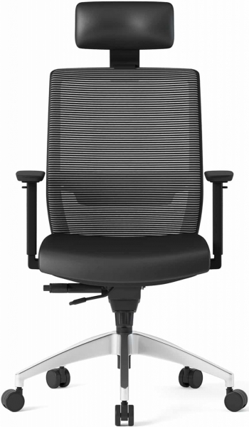 Bürotime Bold Başlıklı Alüminyum Deri Yönetici Koltuğu