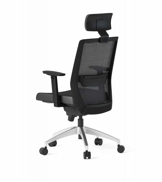 Bürotime Bold Başlıklı Alüminyum Deri Yönetici Koltuğu