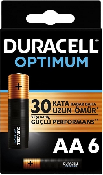 Duracell Optimum AA 6'lı Kalem Pil