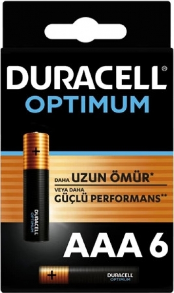 Duracell Optimum AAA 6'lı İnce Kalem Pil