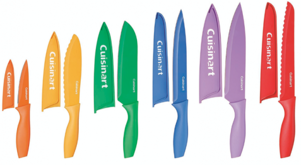 Cuisinart Renkli NonStick Bıçak Seti 12 Parça