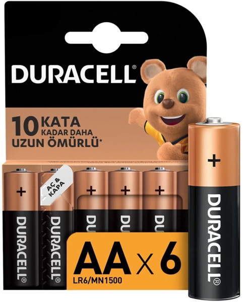 Duracell Basic AA 6'lı Kalem Pil