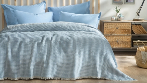Yataş Bedding Octo Buz Mavisi 185x230 cm (Buz Mavisi)