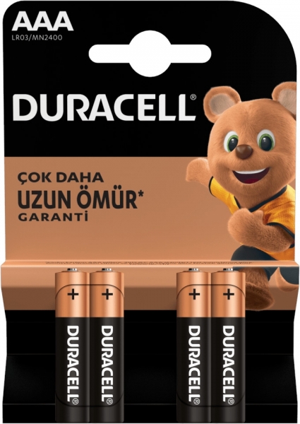 Duracell Basic AAA 4'lü İnce Kalem Pil