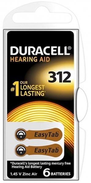 Duracell 312 6'lı Düğme Pil