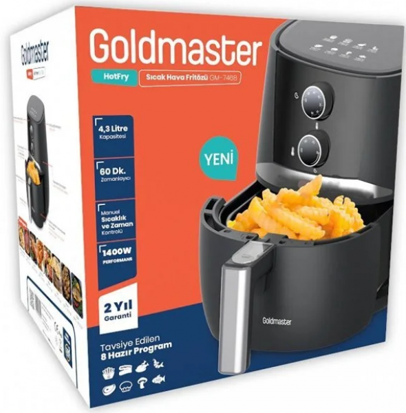 Goldmaster Hotfry GM-7468 Air Fryer Fritöz