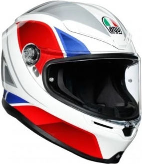 AGV K6 Ece Multi Mplk Hyphen White-Red-Blue