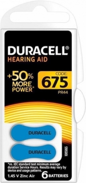 Duracell 675 6'lı Düğme Pil