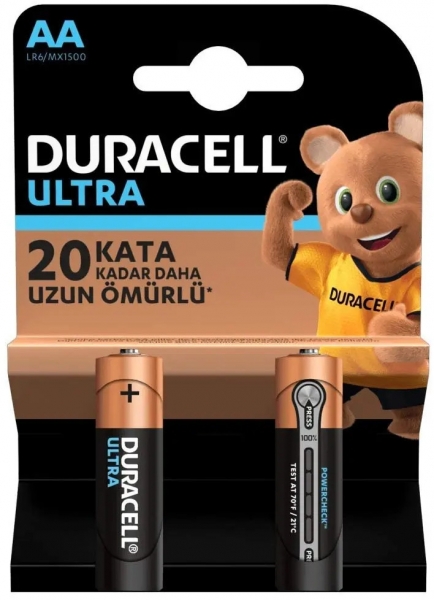 Duracell Ultra AA 2'li Kalem Pil