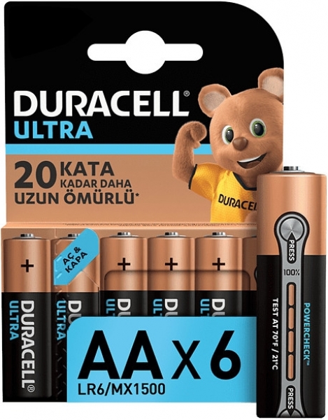 Duracell Ultra AA 6'lı Kalem Pil