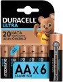 Duracell Ultra AA 6'lı (LR6/MX1500/6PK) Kalem Pil