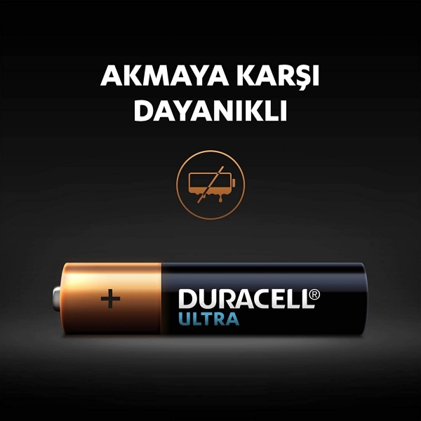 Duracell Ultra AAA 8'li İnce Kalem Pil