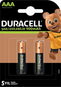Duracell Şarj Edilebilir AAA 900 mAh 2'li resim