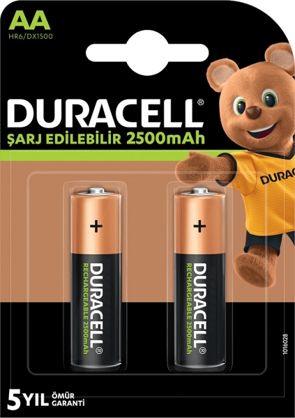 Duracell Şarj Edilebilir AA 2500 mAh Kalem Pil