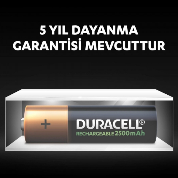 Duracell Şarj Edilebilir AA 2500 mAh Kalem Pil