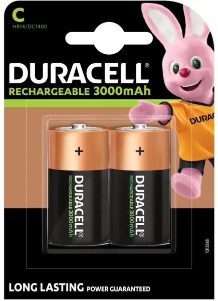 Duracell Recharge Ultra C Orta Boy Pil