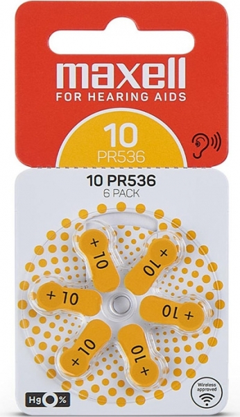 Maxell 10/PR536 PR10 6'lı Düğme Pil