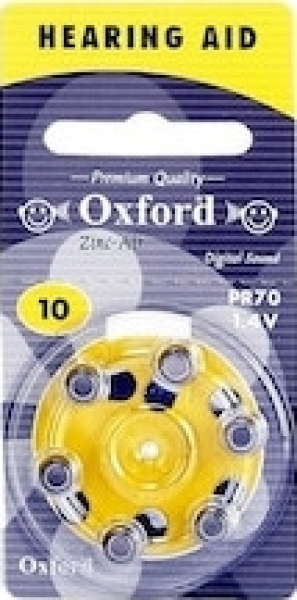 Oxford 10-PR70 6'lı Düğme Pil