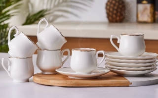 Emsan Beykoz 6 Kişilik Kahve Fincanı Takımı 90 ml