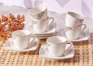 Karaca Nazende 6 Kişilik Kahve Fincanı Takımı 80 ml