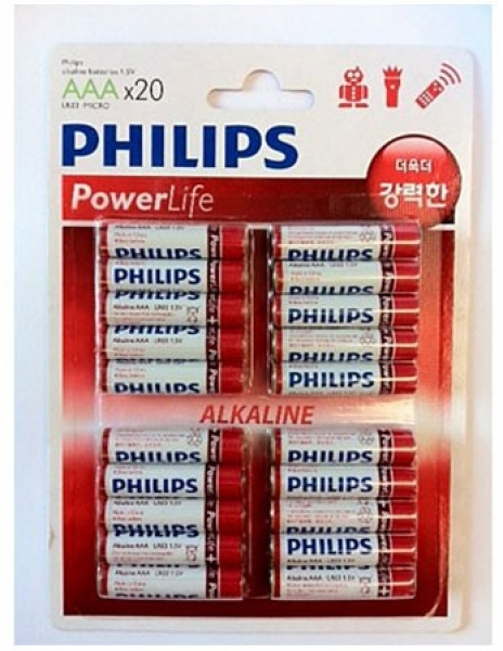 Philips PowerLife AAA 20'li İnce Kalem Pil