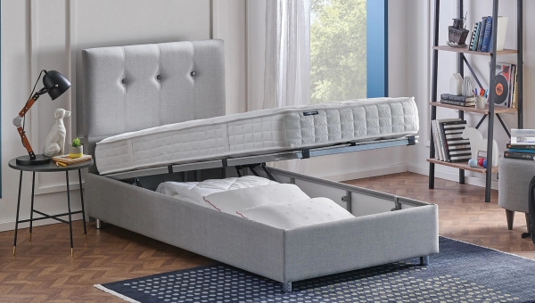 Yataş Bedding Nova Sandıklı Silver Therapy 120x200 Baza+Başlık+Yatak Seti