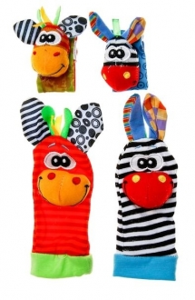 Sozzy Toys Sevimli Hayvanlar Çıngıraklı Çorap ve Bileklik