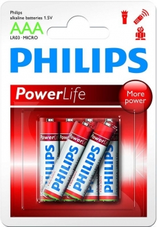 Philips PowerLife AAA 6'lı İnce Kalem Pil