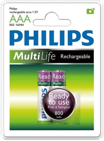 Philips MultiLife AAA 2'li İnce Kalem Pil