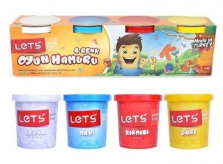 Let's Oyun Hamuru 4 Renk 600 g