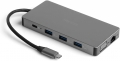 Dark USB 3.1 Type-C to Ethernet USB-C HDMI VGA USB 3.0 TF SD AUX resim