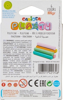 Carioca Plasty Kurumayan Oyun Hamuru 6 Pastel Renk 100 g