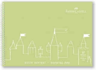 Faber-Castell PP Kapak Resim Defteri 25x35 cm 30 Yaprak