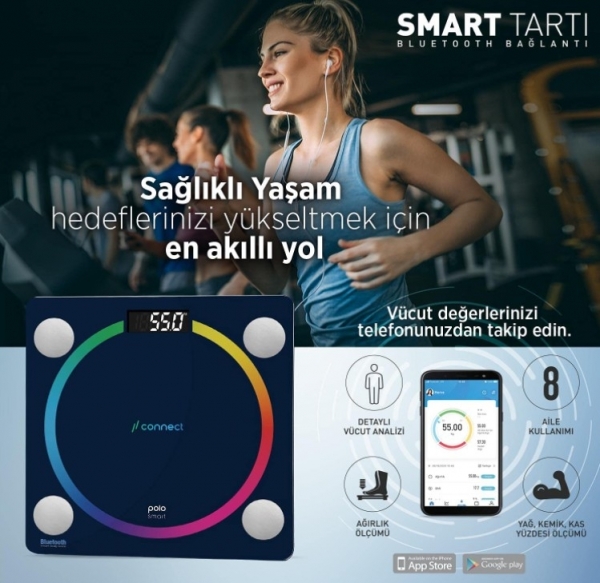 Polosmart POLO-166 Dijital Banyo Tartısı