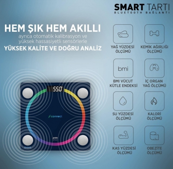 Polosmart POLO-166 Dijital Banyo Tartısı