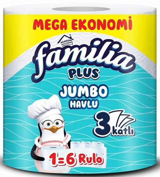 Familia Plus Jumbo 1=6 Kağıt Havlu