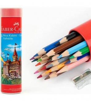 Faber-Castell Kuru Boya 24 Renk Metal Tüp